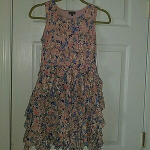 Lily Rose Girls Easter  floral dress Sz. 14 EUC